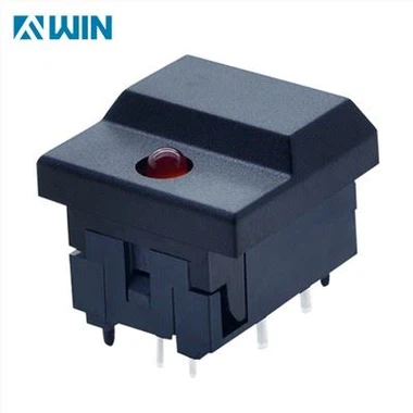 LED Momentary Illuminated Push Button Hloov