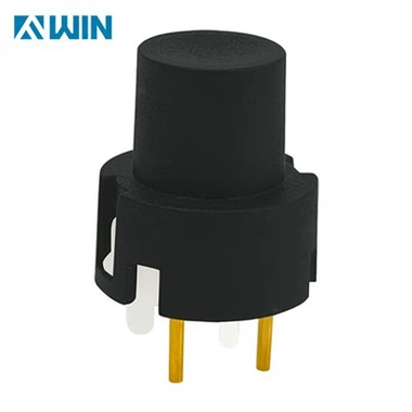 PCB Mount Black Momentary Tact Hloov