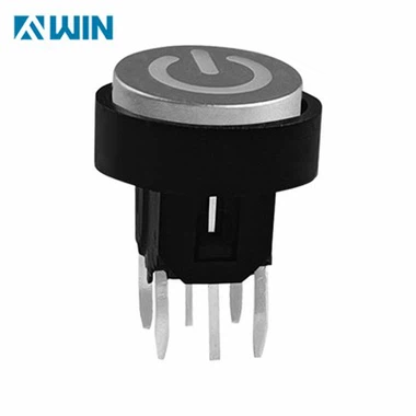 Illuminated Tact Hloov nrog Round Black Cap